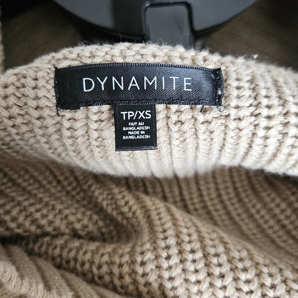 Dynamite Sweater Vest size XS oversized fit beige - Picture 2 of 2